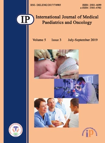 IP International Journal of Medical Paediatrics and Oncology